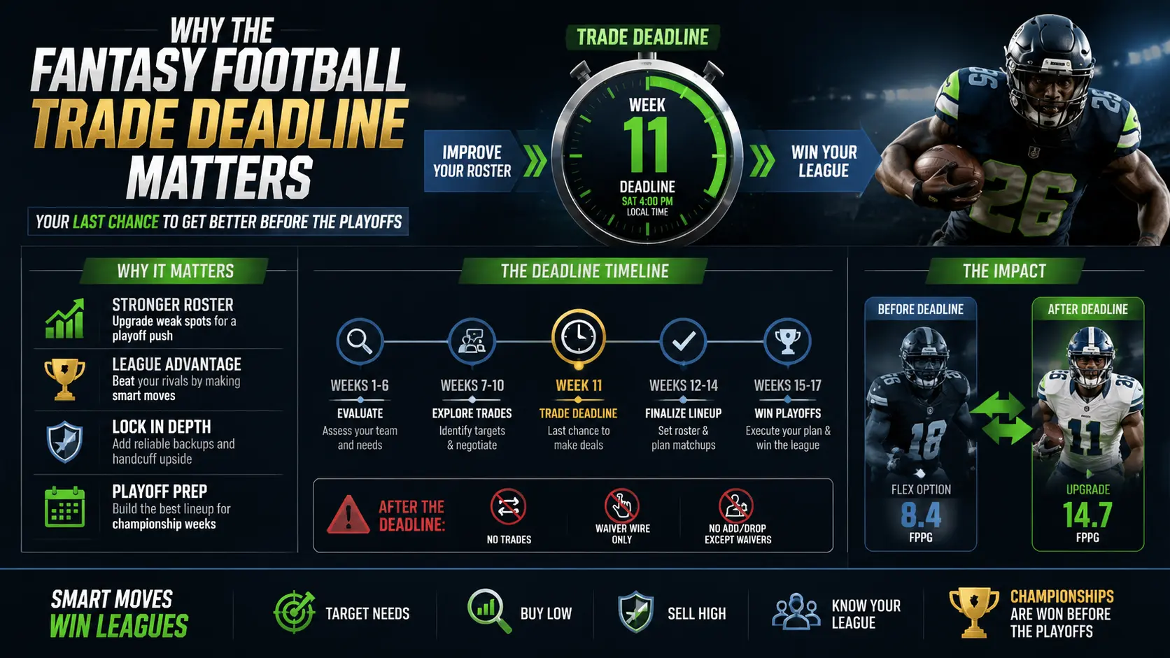Why the Fantasy Football Trade Deadline Matters